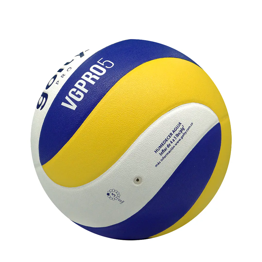 Balón Voleibol Golty Pro Vgpro5 No6-Blanco/Amarillo 7