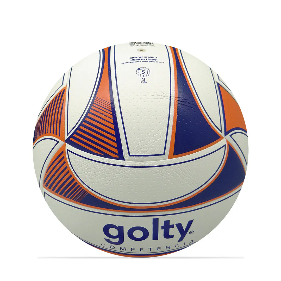Balón Voleibol Golty Competencia Vgc5 No.5-Naranja/Azul 3