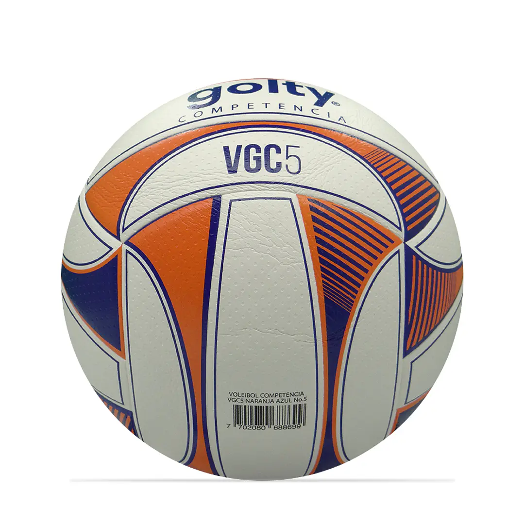 Balón Voleibol Golty Competencia Vgc5 No.5-Naranja/Azul 4