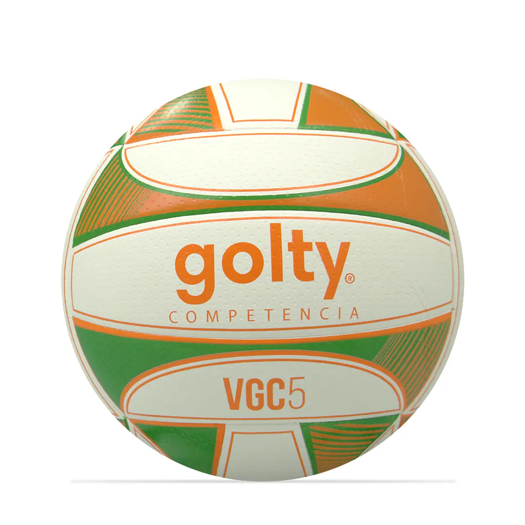 Balón Voleibol Golty Competencia Vgc5 No.5-Verde/Naranja 3