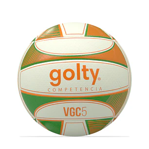 Balón Voleibol Golty Competencia Vgc5 No.5-Verde/Naranja