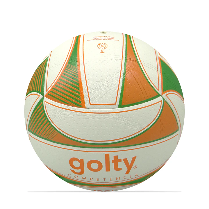 Balón Voleibol Golty Competencia Vgc5 No.5-Verde/Naranja 5