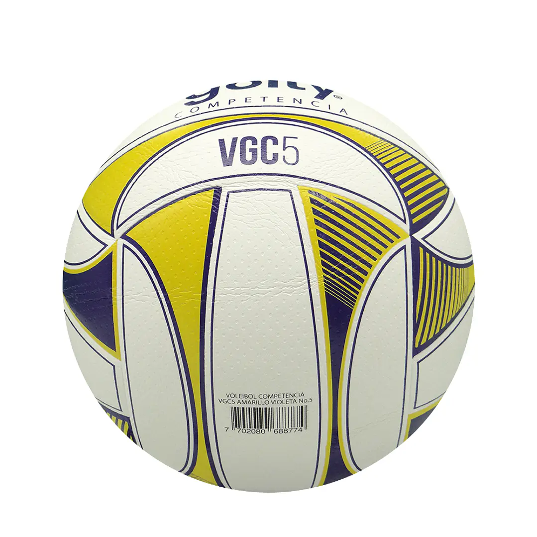Balón Voleibol Golty Competencia Vgc5 No.5-Amarillo/Violeta 8