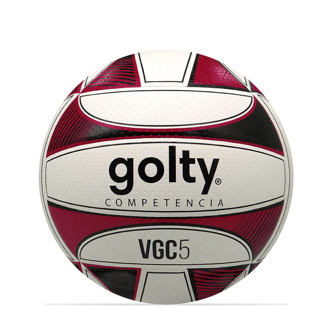 Balón Voleibol Golty Competencia Vgc5 No.5-Negro/Rojo 3