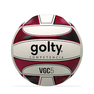 Balón Voleibol Golty Competencia Vgc5 No.5-Negro/Rojo