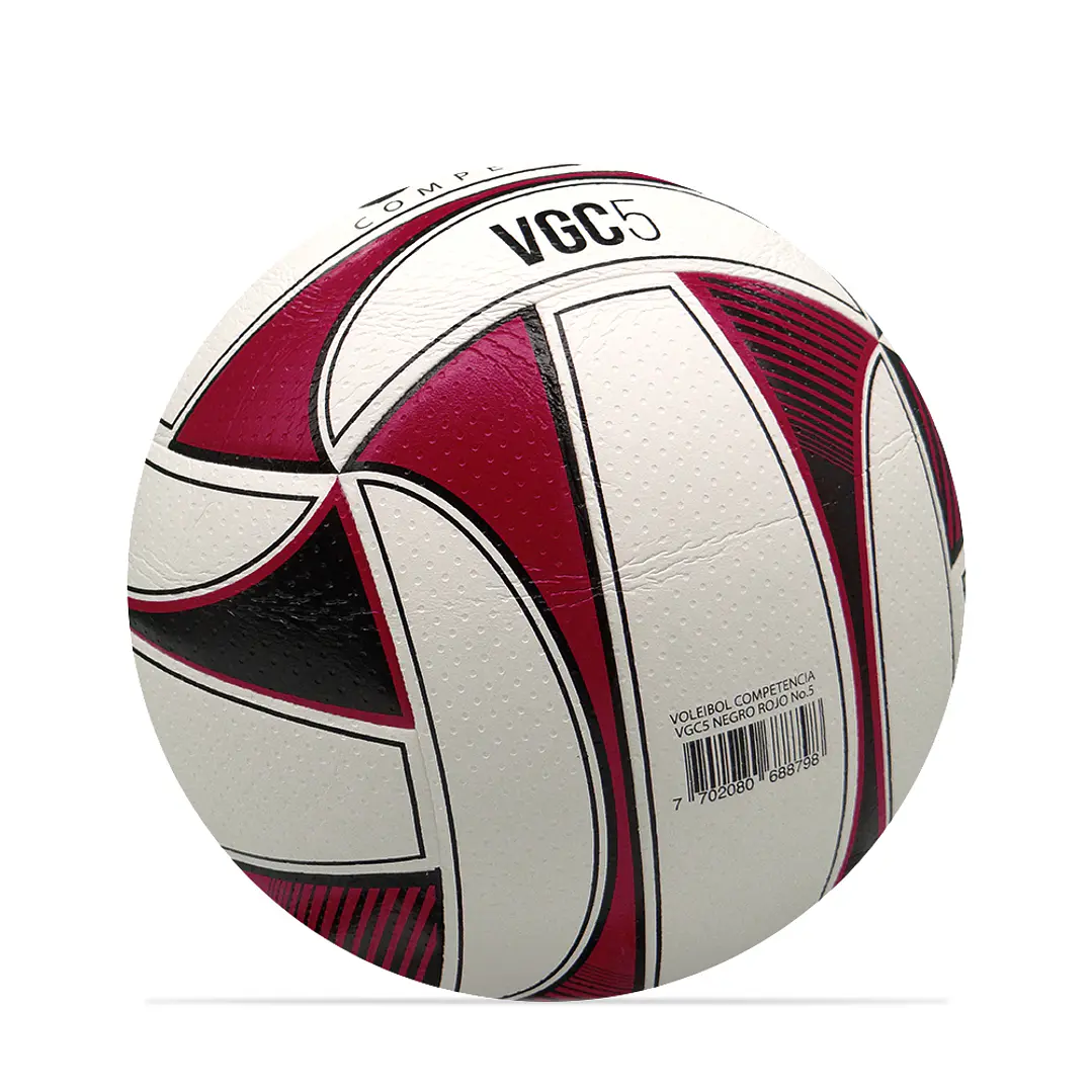 Balón Voleibol Golty Competencia Vgc5 No.5-Negro/Rojo 6