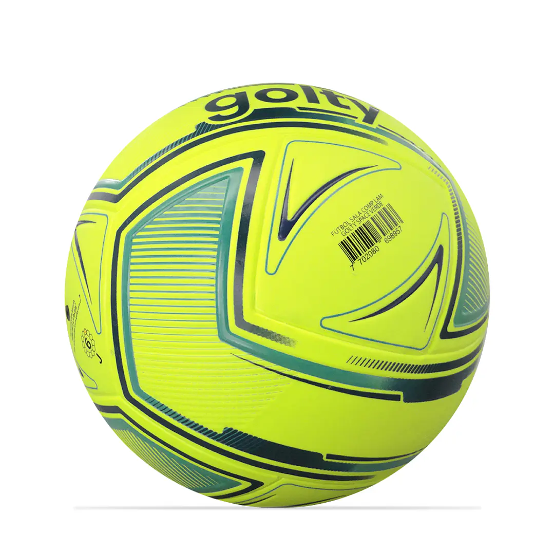 Balón Fútbol Sala Golty Competencia Space Laminado-Verde 4