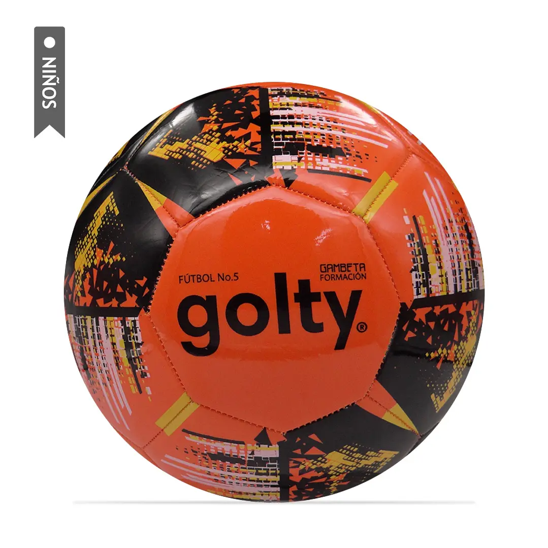 Balón Fútbol Golty Fundamentación Gambeta Niños No.5-Naranja 1