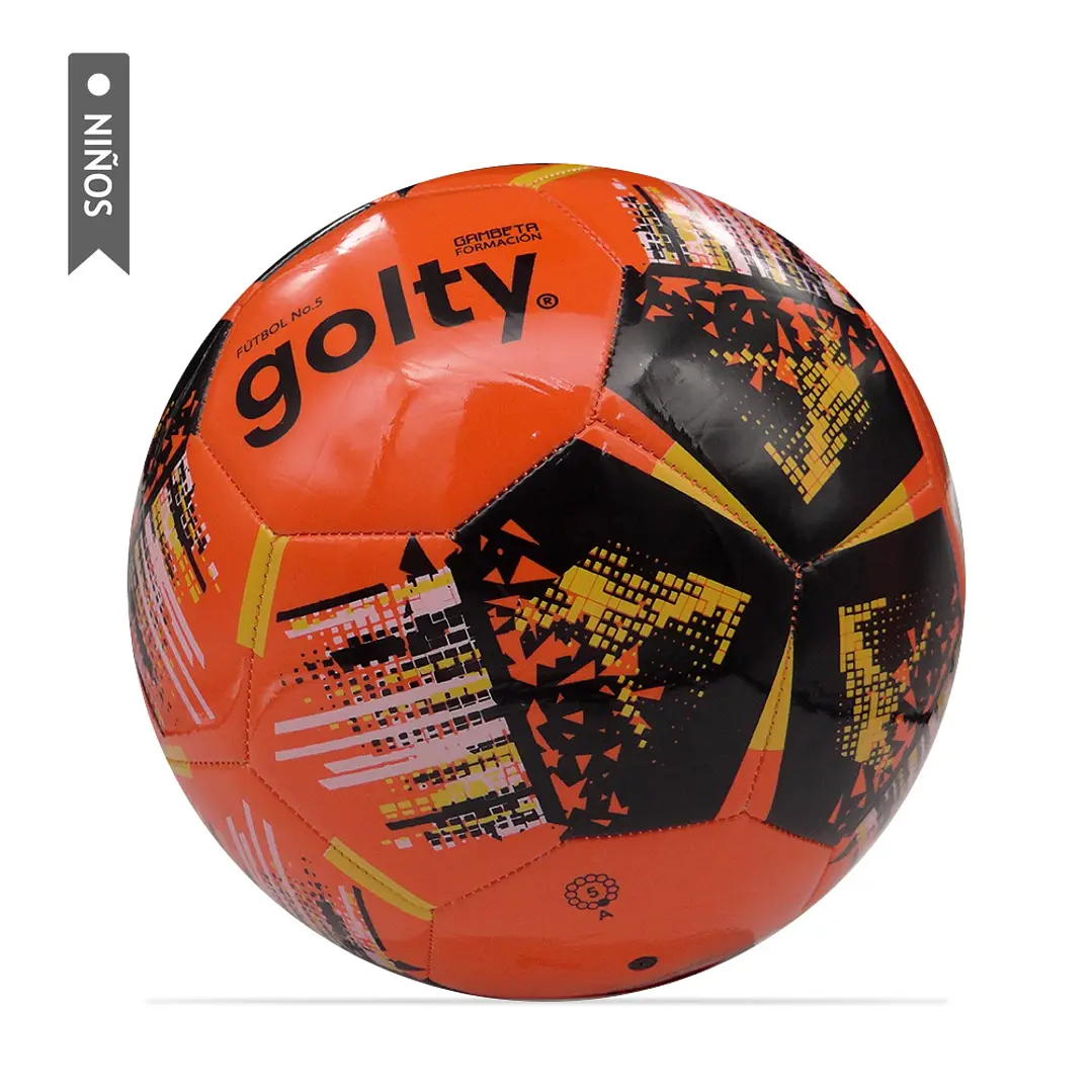 Balón Fútbol Golty Fundamentación Gambeta Niños No.5-Naranja 3