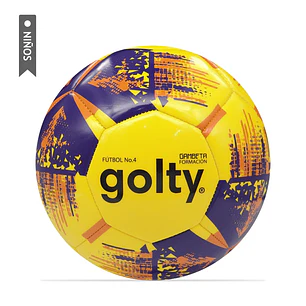 Balón Fútbol Golty Fundamentación Gambeta Niños No4-Amarillo