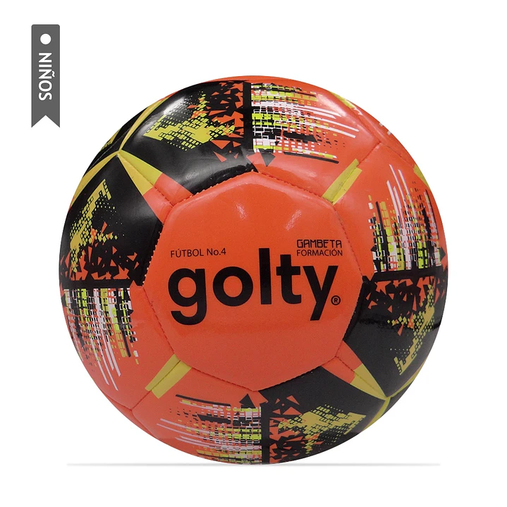 Balón Fútbol Golty Niños Gambeta III No.4-Naranja 1