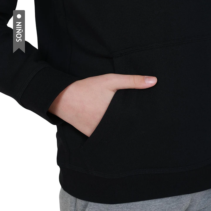 Hoodie Nike Sportswear Club Fleece Para Niño-Negro 4