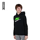 Hoodie Nike Sportswear Club Fleece Para Niño-Negro - Miniatura 1