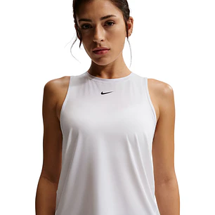 Camiseta Sin Mangas Nike One Classic Df Tank Mujer-Blanco