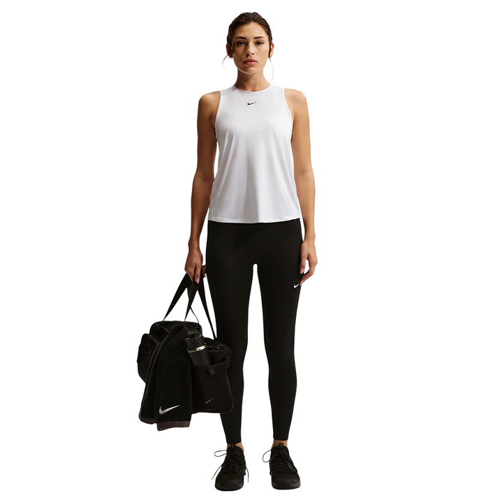 Camiseta Sin Mangas Nike One Classic Df Tank Mujer-Blanco 3