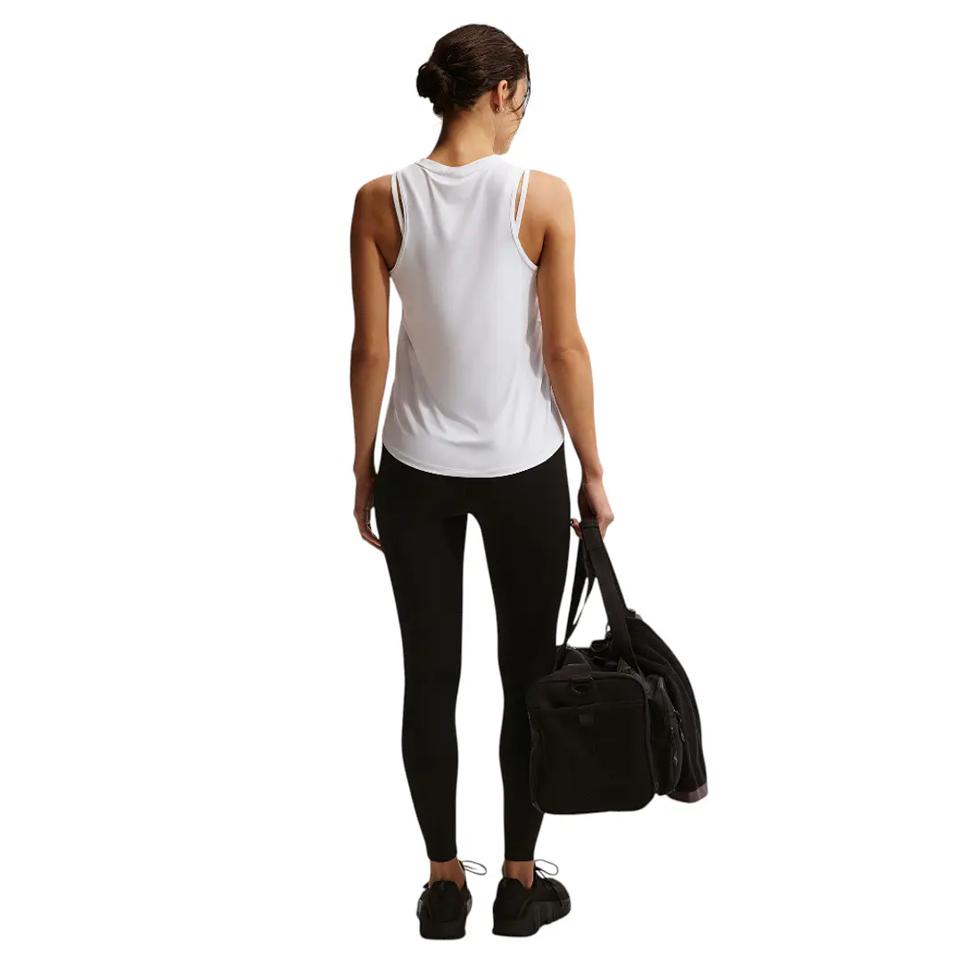 Camiseta Sin Mangas Nike One Classic Df Tank Mujer-Blanco 4