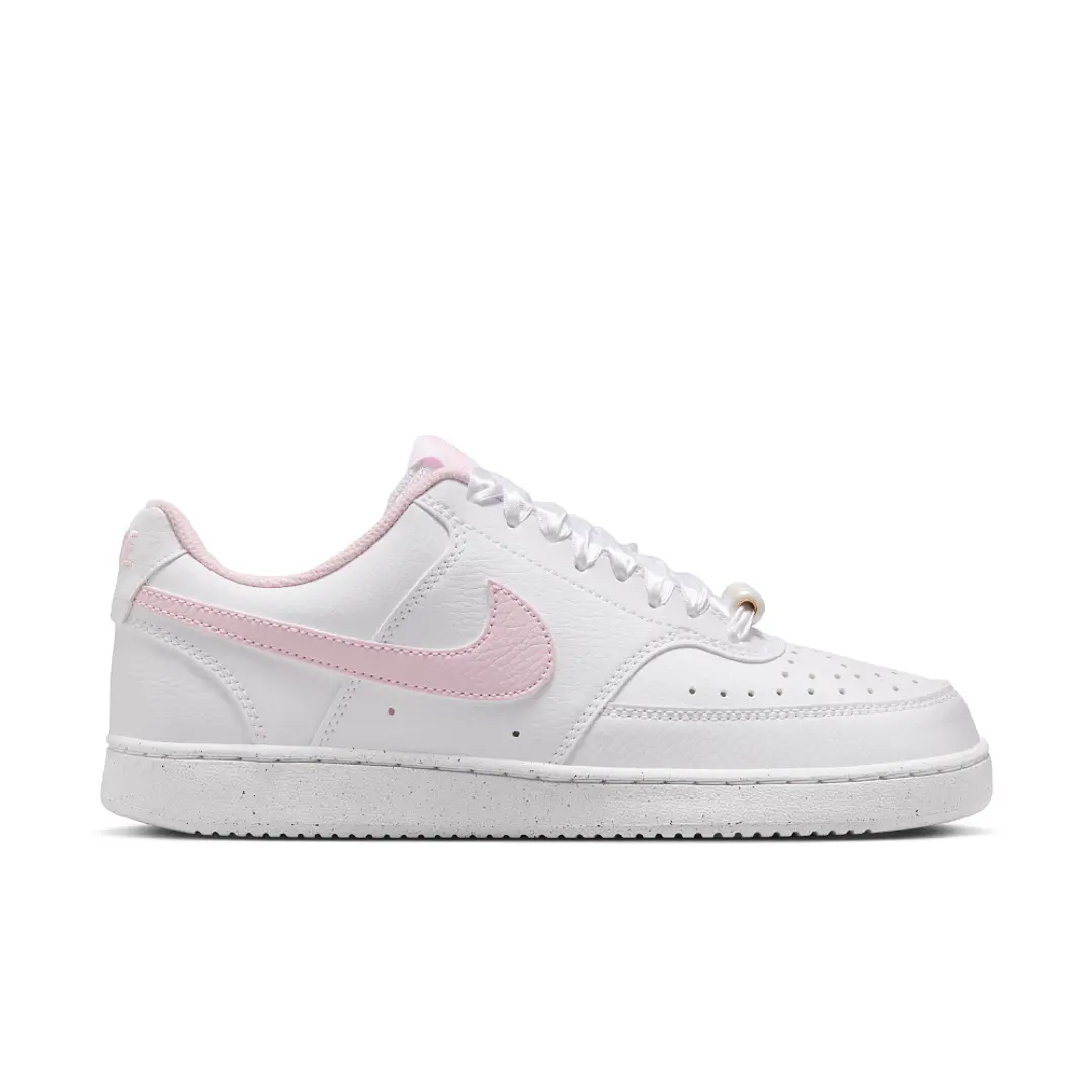Tenis Nike Court Vision Lo Le Mujer-Blanco/Rosa 1