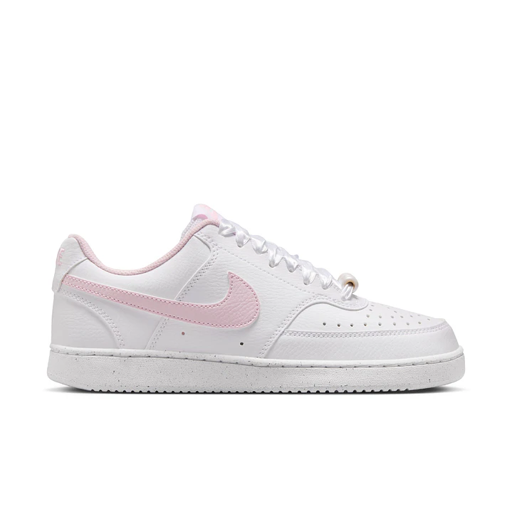 Tenis Nike Court Vision Lo Le Mujer-Blanco/Rosa 1