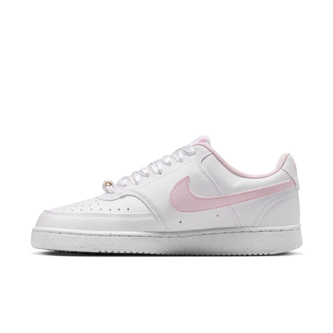 Tenis Nike Court Vision Lo Le Mujer-Blanco/Rosa 3
