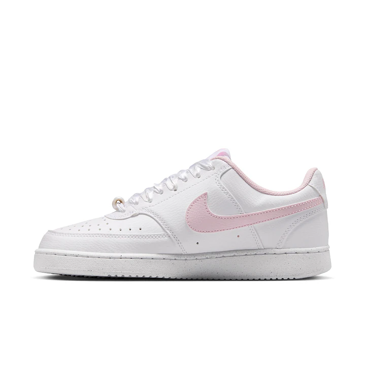 Tenis Nike Court Vision Lo Le Mujer-Blanco/Rosa 3