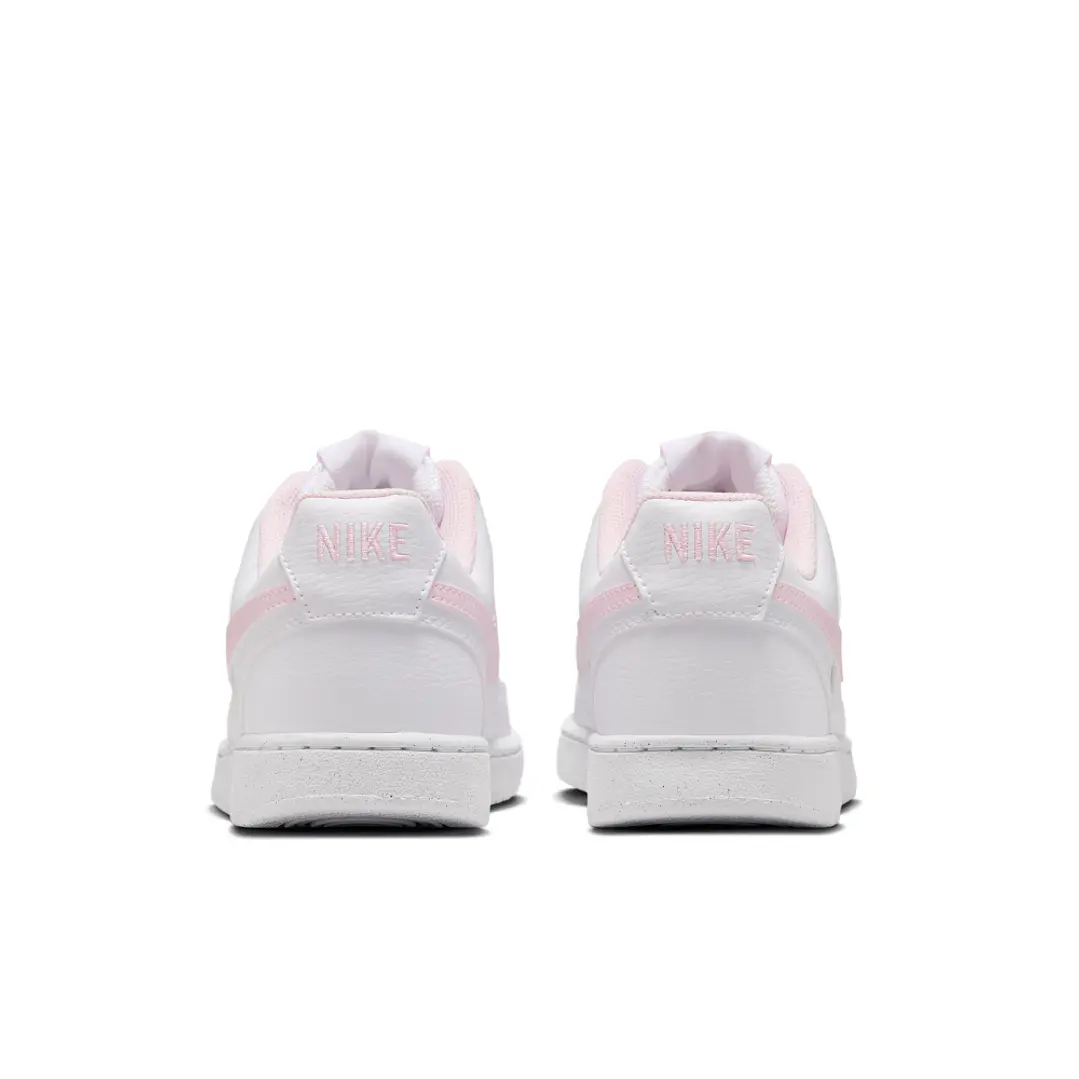 Tenis Nike Court Vision Lo Le Mujer-Blanco/Rosa 5