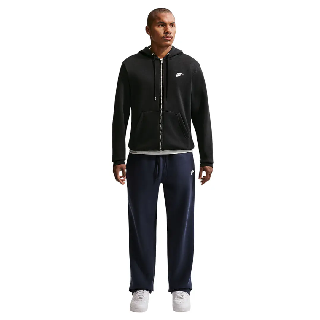 Hoodie Nike Club Bb Fz Hoodie Hombre-Negro 4