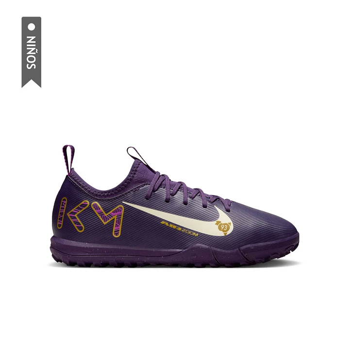 Zapatillas Nike Jr Zoom Vapor 16 Academy Km Tf Niño-Purpura 1