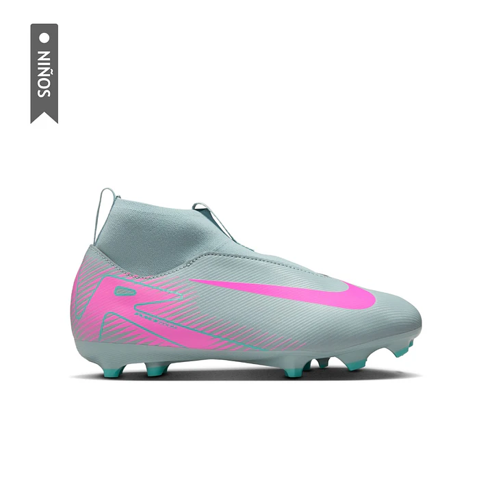 Guayos Nike Jr Zoom Superfly 10 Acad Fgmg Niño-Verde 1