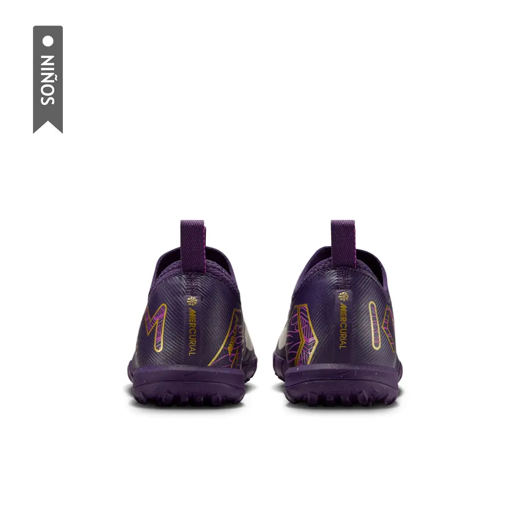 Zapatillas Nike Jr Zoom Vapor 16 Academy Km Tf Niño-Purpura 5