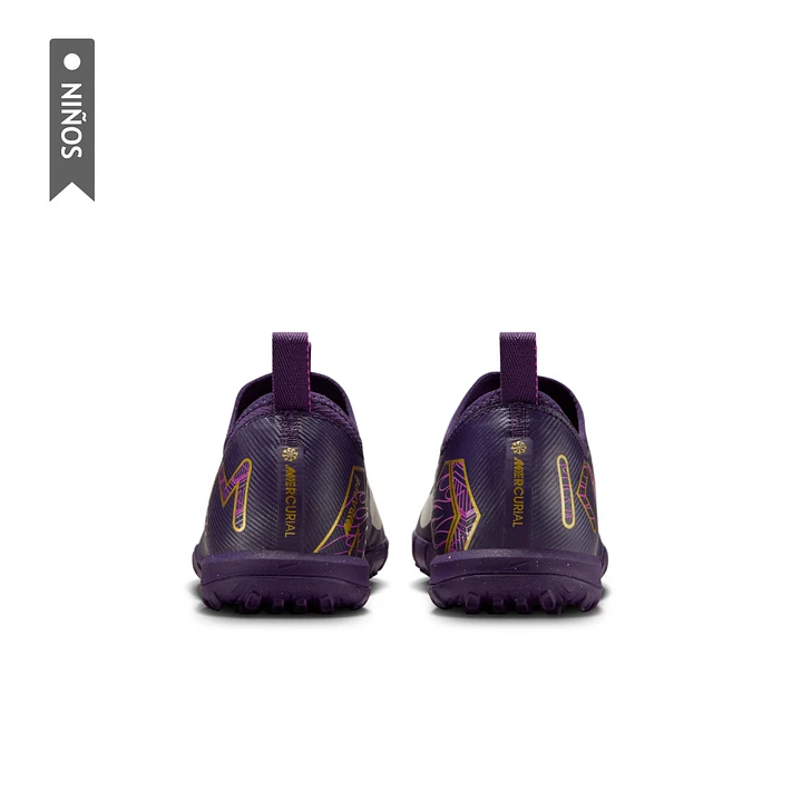 Zapatillas Nike Jr Zoom Vapor 16 Academy Km Tf Niño-Purpura 5