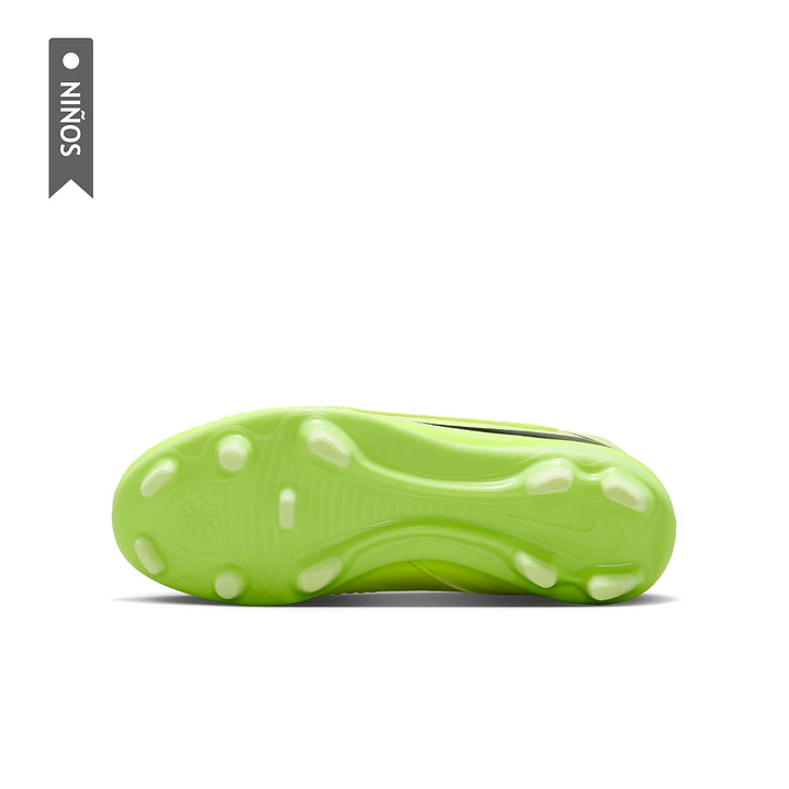 Guayos Nike Jr Phantom 6 High Club Fg Mg Niño-Verde 6