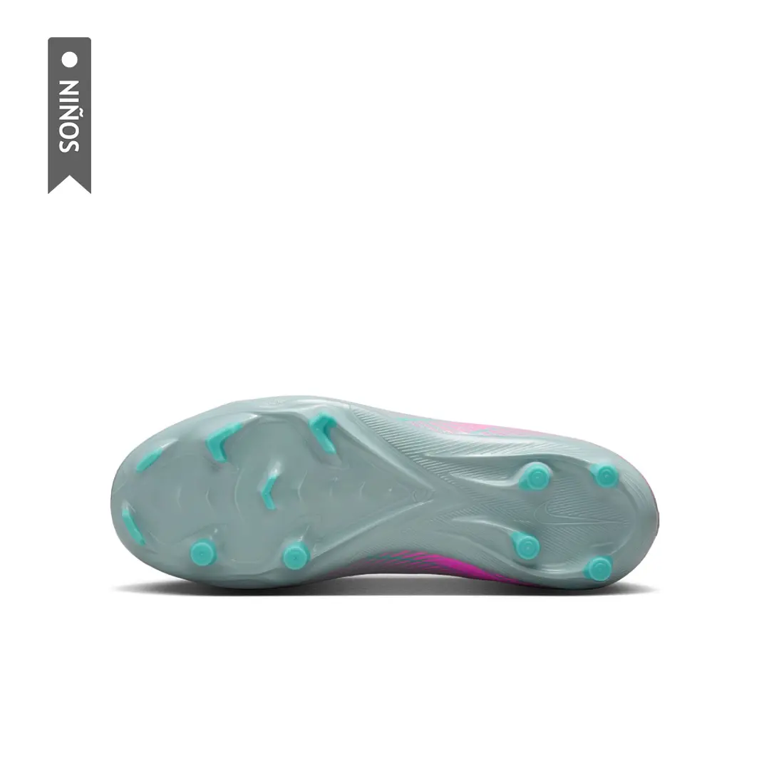 Guayos Nike Jr Zoom Superfly 10 Acad Fgmg Niño-Verde 6