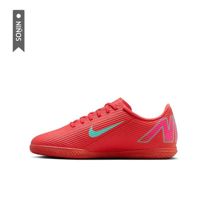 Zapatillas Nike Jr Vapor 16 Club Ic Niño-Rojo 3