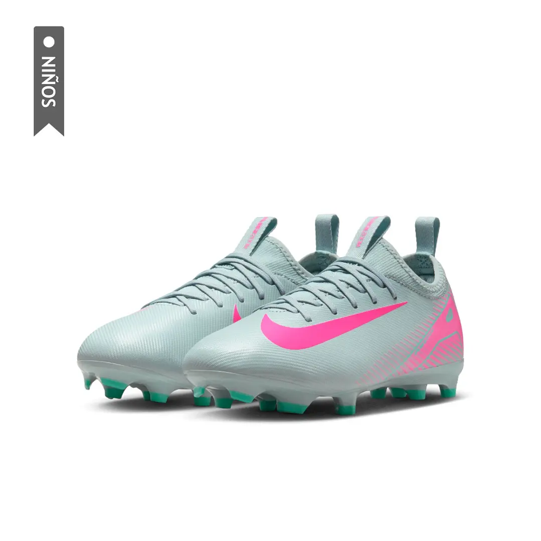Guayos Nike Jr Zoom Vapor 16 Acad Fgmg Niño-Verde Pistacho 4