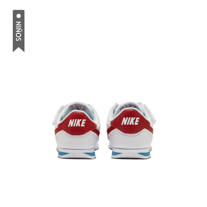 Tenis Nike Kids Cortez Easyon Bpv Niño-Blanco/Rojo 5
