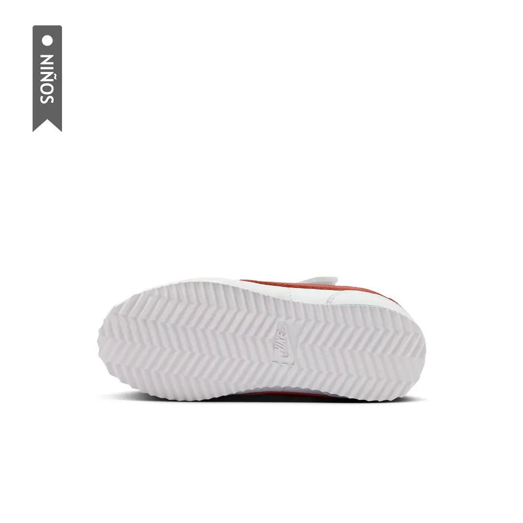 Tenis Nike Kids Cortez Easyon Bpv Niño-Blanco/Rojo 6