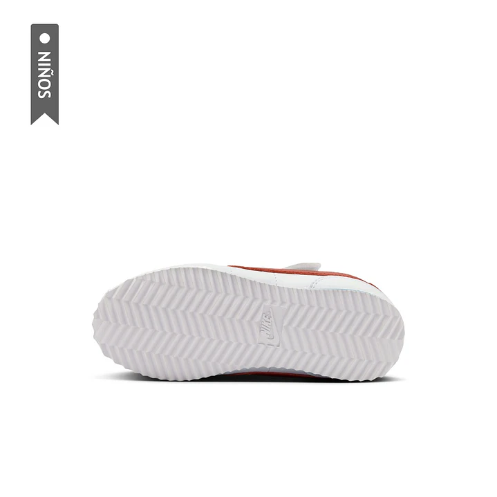 Tenis Nike Kids Cortez Easyon Bpv Niño-Blanco/Rojo 6