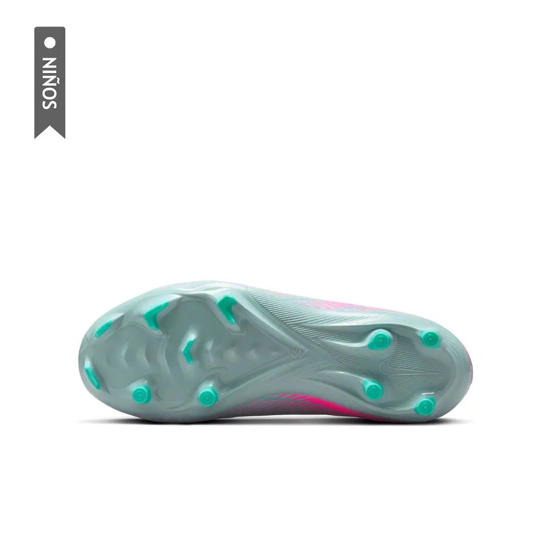 Guayos Nike Jr Zoom Vapor 16 Acad Fgmg Niño-Verde Pistacho 6
