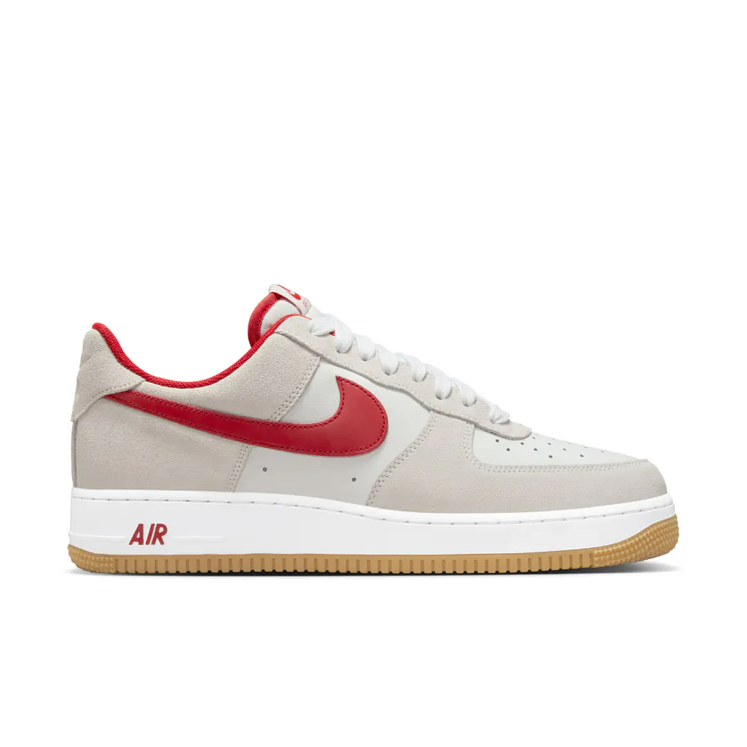 Tenis Nike Air Force 1 07 Lv8 1 Hombre-Blanco/Rojo 1