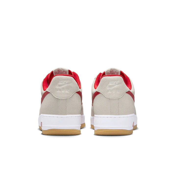 Tenis Nike Air Force 1 07 Lv8 1 Hombre-Blanco/Rojo 5