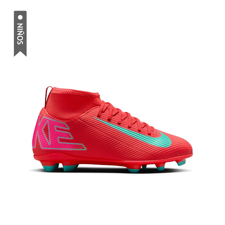 Guayos Nike Jr Superfly 10 Club Fg/Mg Niño-Rojo 1