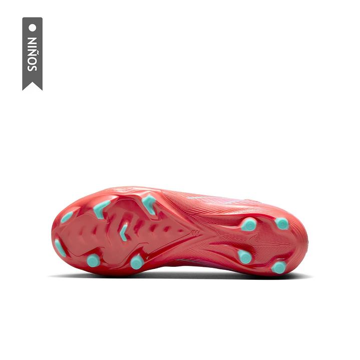 Guayos Nike Jr Zoom Vapor 16 Academy Fg/Mg Niño-Rojo 6