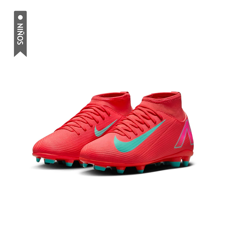 Guayos Nike Jr Superfly 10 Club Fg/Mg Niño-Rojo 4