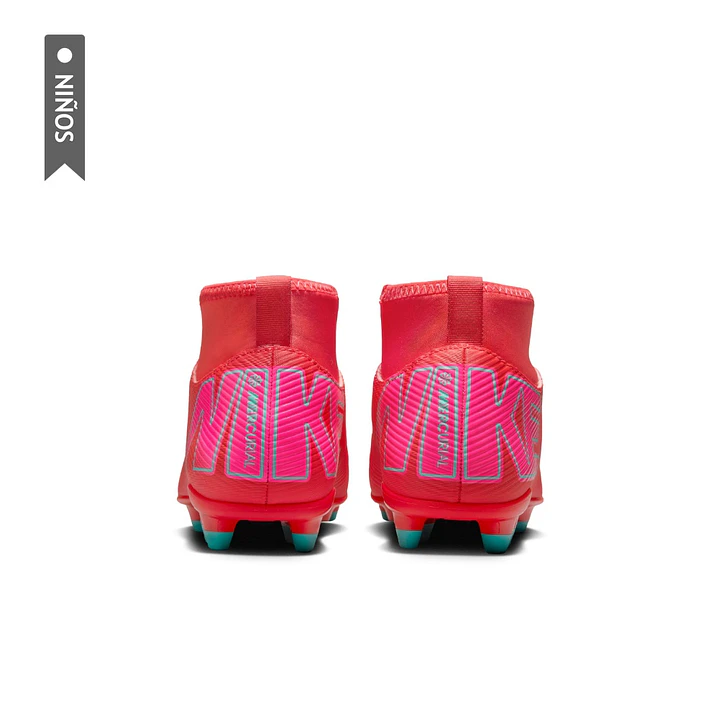 Guayos Nike Jr Superfly 10 Club Fg/Mg Niño-Rojo 5