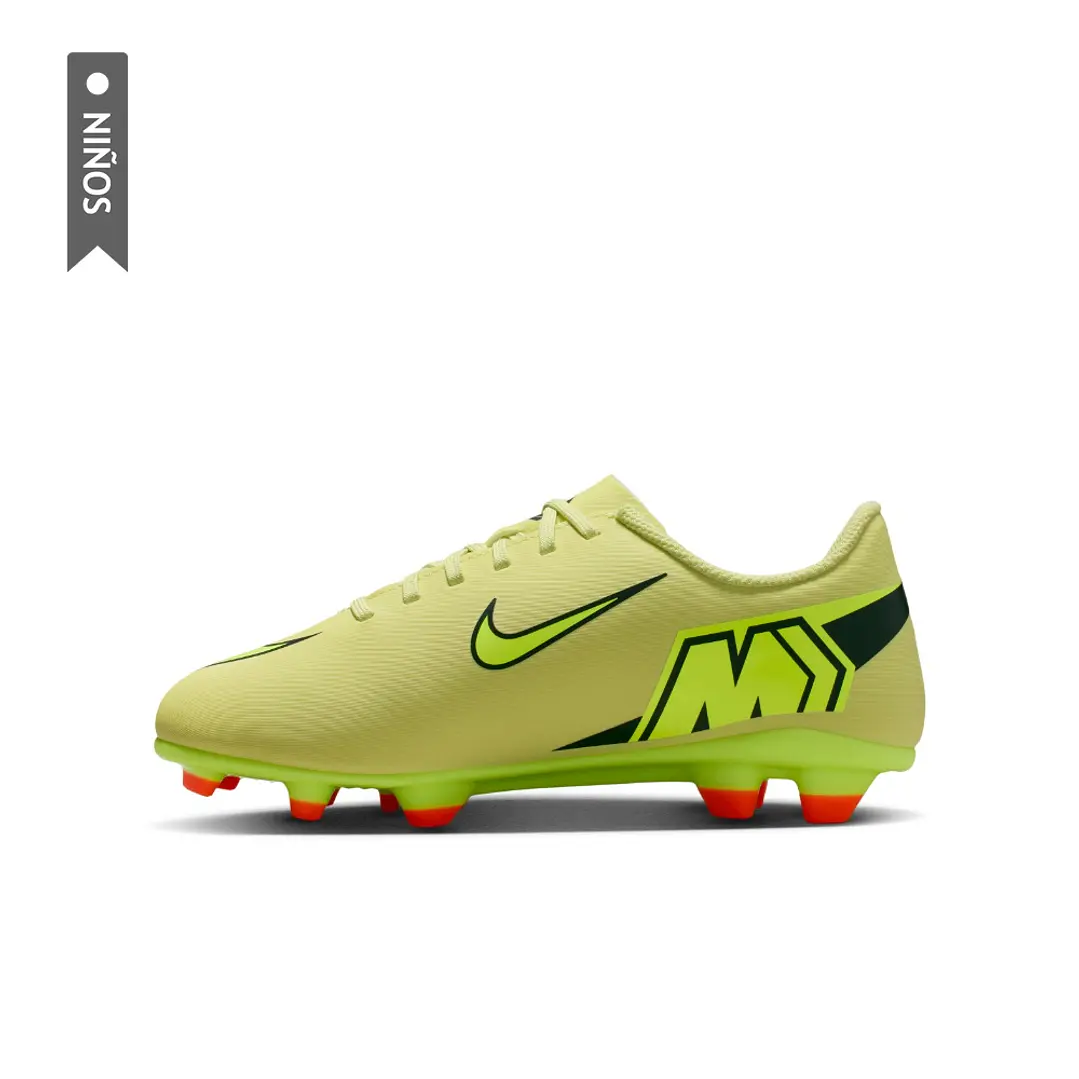 Guayos Nike Jr Vapor 16 Club Fg/Mg Niño-Verde 3