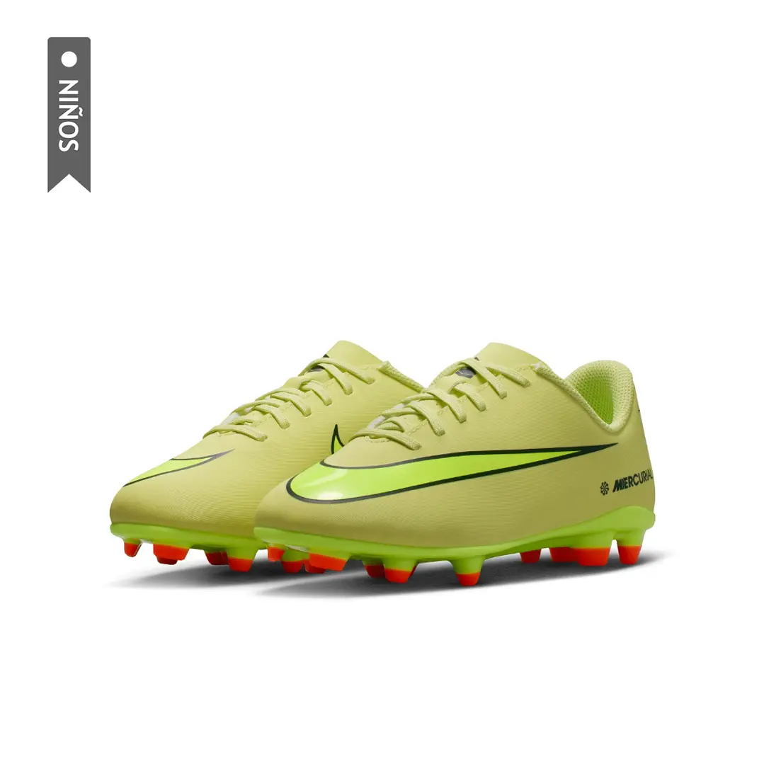 Guayos Nike Jr Vapor 16 Club Fg/Mg Niño-Verde 4