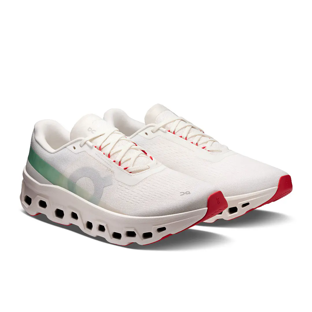 Tenis On Cloudmonster 1 Hombre-Blanco/Verde 4