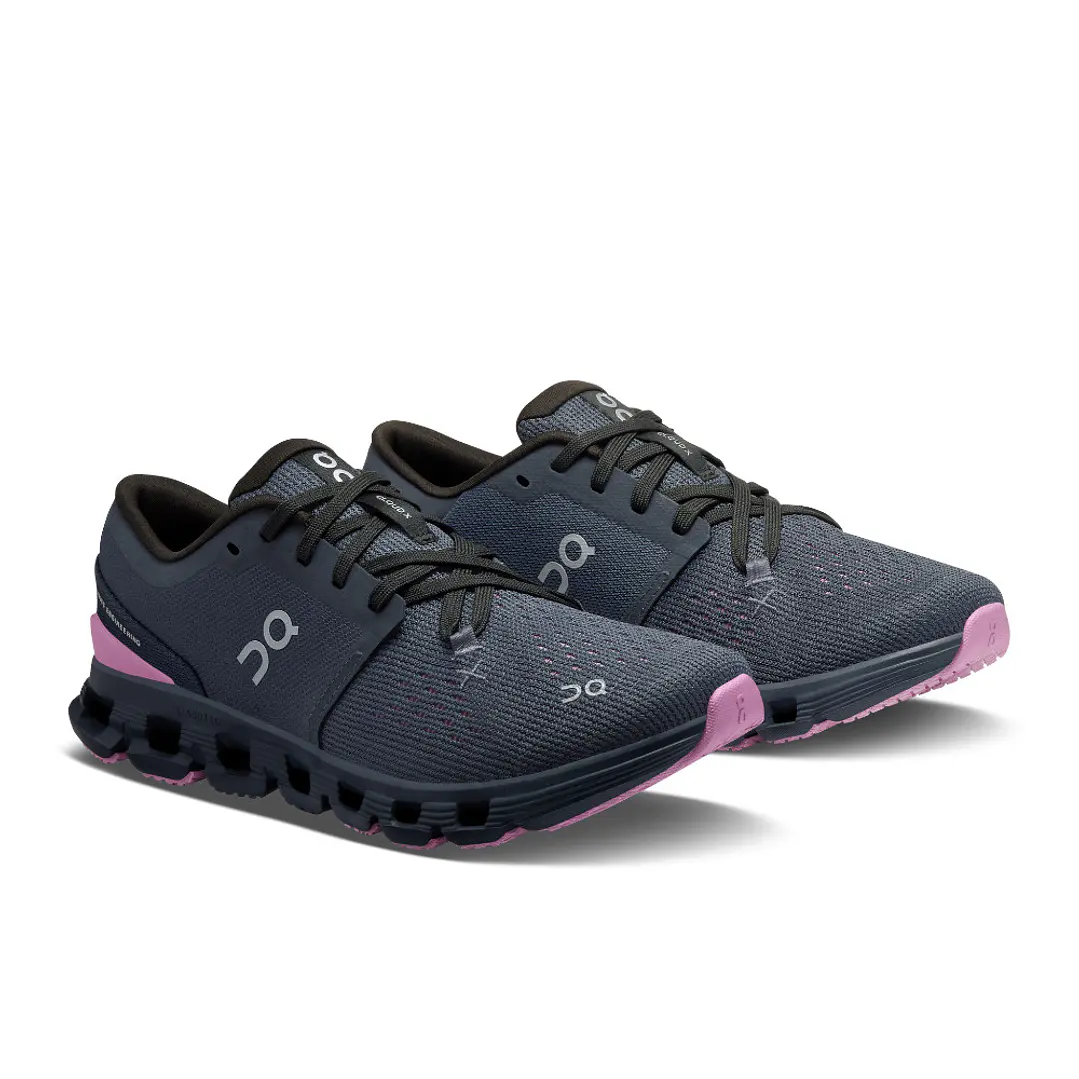 Tenis On Cloud X 4 Mujer-Gris oscuro 4
