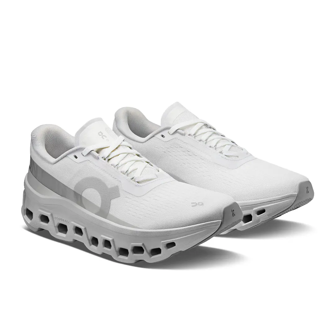 Tenis On Cloudmonster 1 Mujer-Blanco/Gris 4