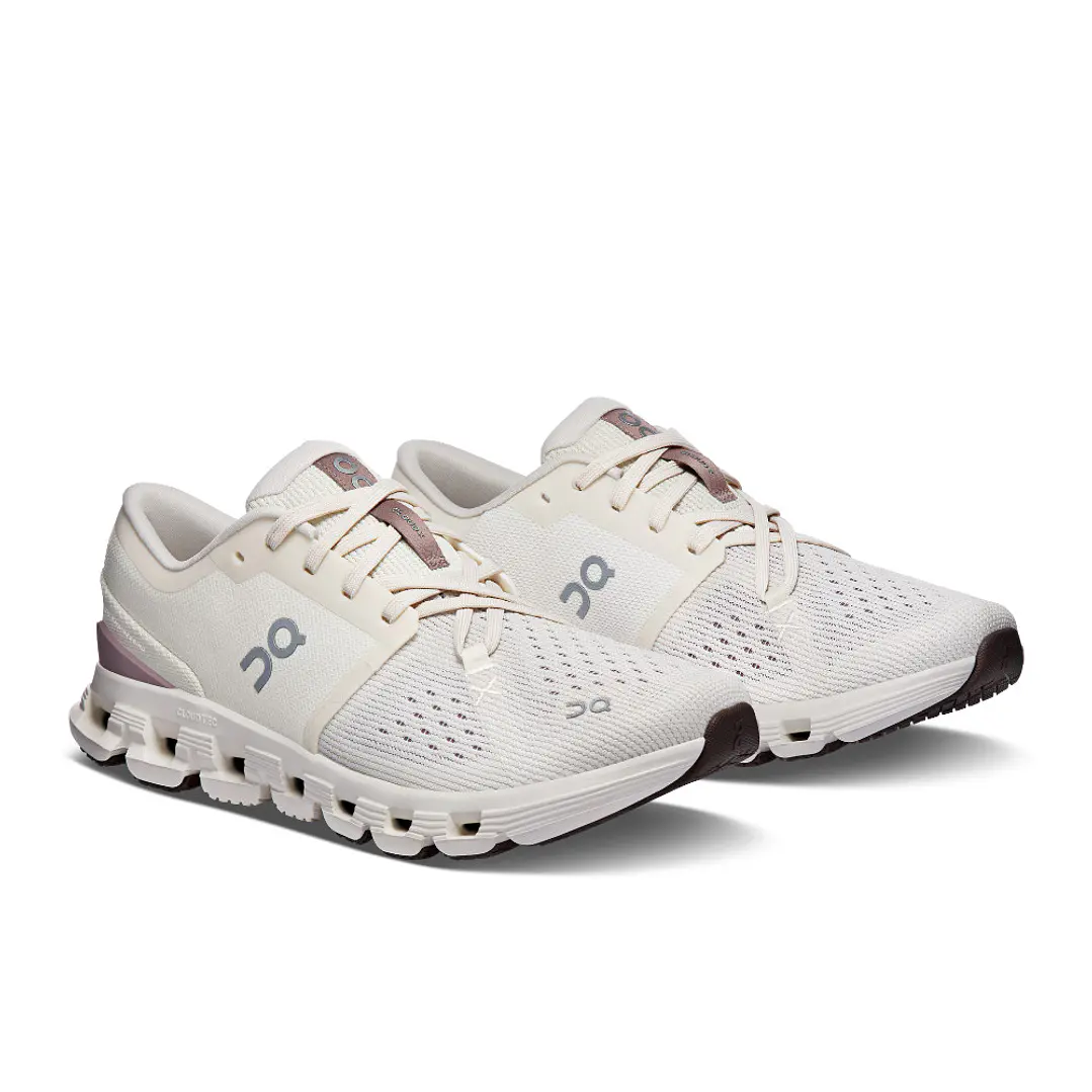 Tenis On Cloud X 4 Mujer-Beige 4